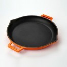 Ø30cm, Чугунен тиган LAVA с две дръжки оранжев (LV Y STV 30 K0)