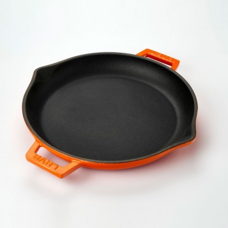 Ø30cm, Чугунен тиган LAVA с две дръжки оранжев (LV Y STV 30 K0)