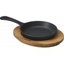 Чугунен тиган LAVA Skillet с дървена подложка Ø16cm (LV ECO Y STV 16 K4)